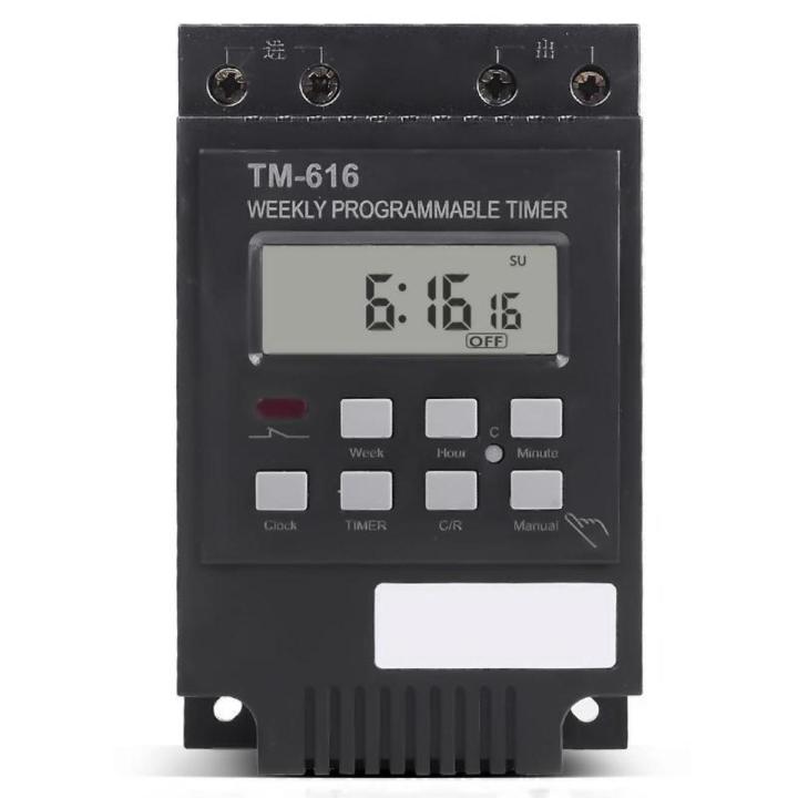 Programmable Time Switch TM616 220V Street Light Timer Switch Oven Time Controller Timer