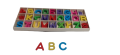 Wooden ABC Colorful Alphabets carved out Complete ABC 5 pieces for each Alphabet 1 inches. 