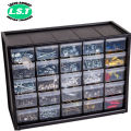 Cabinet 25 Plastic  drawer box Electronics Accessories Parts Storage Cabinets Small Parts Organizer Jewelry Box. 