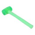 Perfect Double-Sided Rubber Hammer Round Non-Slip Metal Plastic Handle Installation Hammer for Tile Flooring Construction Tool (Color : Metal Handle L). 
