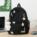 School Bag for Girls – All-Season Nylon Korean Fashion Student Backpack for Teenagers & High School. 