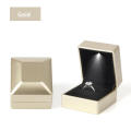 Light Proposal Engagement Ring Boxes Jewelry Gift Box Red  Ring Case for Wedding Valentine's Day Anniversary Ring Box LED. 