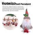 Romantic Christmas Decoration Southeast Asian Buyers' Favorite 3d Plush Christmas Santa Doll Hanging Decoration Festive Xmas Tree Ornament for Party Holiday Decor Gift Christmas Hanging Decoration. 