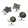 25pcs Antique Brass Upholstery Nail Jewelry Chest Wooden Box Corner Gift Case Sofa Decorative Tack Stud Shim Pad Pushpin. 