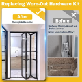 2 Pack Double Folding Door Metal Top Pivot Hardware Package for Bi-Fold Door Sliding Door Closet Door. 