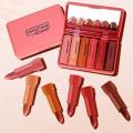 Hangfang Matte Lipstick 6 pcs, 6 Shades For Girls. 