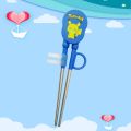 Stainless Steel Training Chopsticks Cute Cartoon Training Helper Chopsticks For Kids Toddler Easy To Use. 