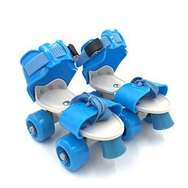 pair-of-adjustable-barring-4-tyres-skate-shoes-for-beginners-blue