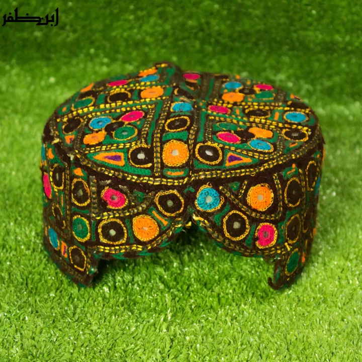 Colorful%20Bugti%20or%20Balochi%20or%20Sindhi%20Cap%20Topi%20Hand%20Made%20Ibne%20Zafar%20-%20Image%202