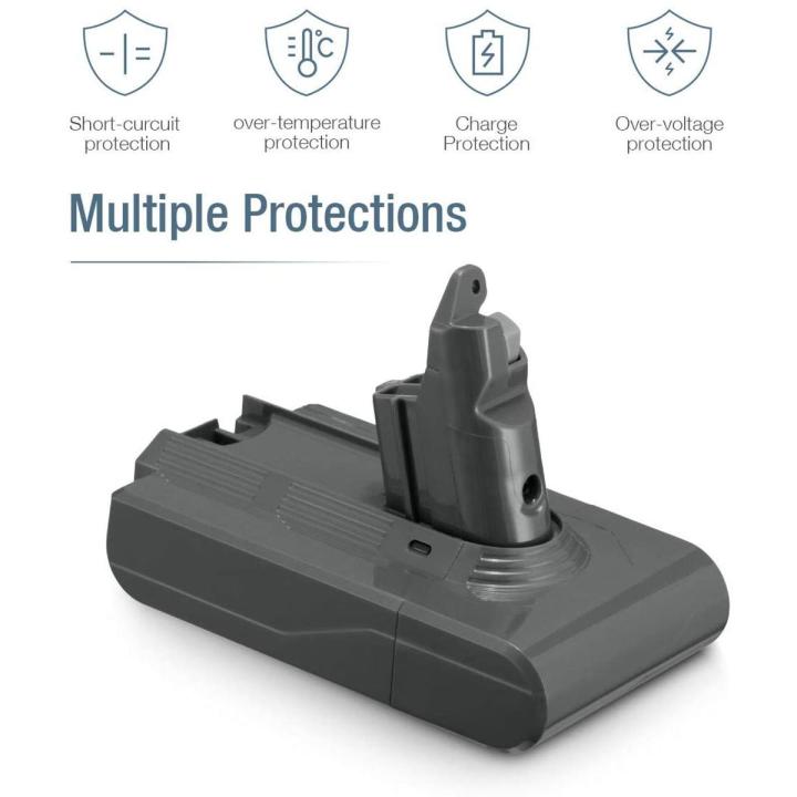 Dutyone 3500mAh Replacement Battery Compatible with V6 21.6V 595 650 770 880 DC59 DC58 DC61 DC62 DC72 DC74 Handheld Vacuum Cleaner