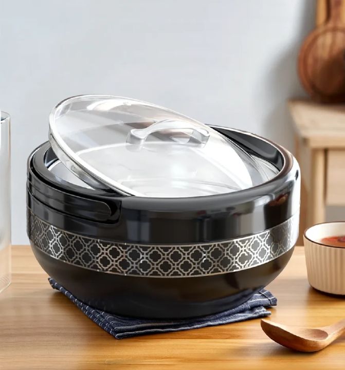 Hotpot Brighton Hotpot With Glass LID 4100ml - Food Warmer Cassrole BPA Free - Stylish Fancy Hotpot Gift Hotpot Insulated High Quality Hotpot
