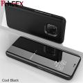 For Huawei P9 Plus Phone Case, Smart Clear View Cover Flip Stand Mirror Casing. 
