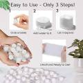 10pc Compressed Towel Tablets, Paper Towel Tablets, Towels Wipes 10 Pack Tissue Tablets , Compact Expandable Disposable Biodegradable Compress Coin Wipe Pod for Travel, Camping, Emergency. 