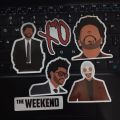 25pcs WEEKND stickers pack music artist weekend best cool aesthetic sticker star boy high quality ideal for journal phone case. 