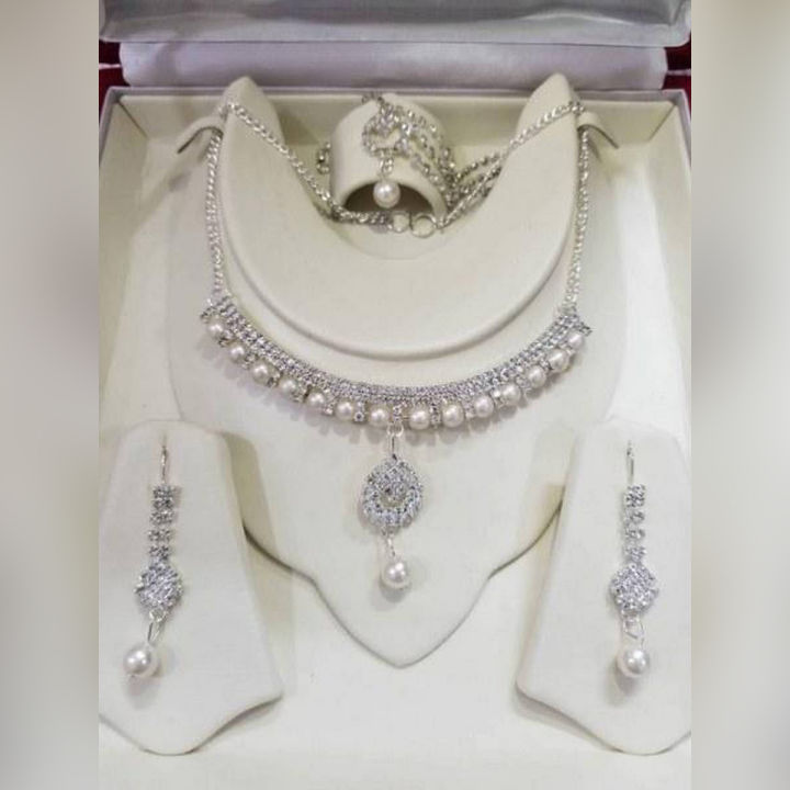 Silver Crystal Rhinestone Jewellery Set For Women Fashion