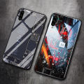For Samsung Galaxy A70 Back Cover Version Theme Case Tempered Glass Protection shockproof Cover for Samsung A70 case Transparent Circuit Board Design Full Coverage Phone cases. 