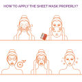 𝐖𝐁𝐌 - Natural Solution (Lavender & Chamomile) Facial Mask Sheet For Glowing Skin Made In USA. 