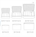 Smart 6pcs Set Waterproof Nylon Travel Storage Bag Clothes Pouch Packing Cube Luggage Organizer Suitcase. 