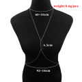 【big-discount】 Metal Ladies Body Chain Cutout Style Chest Chain Decorative Jewelry Kengding.