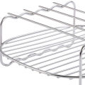 Air Fryer Double Layer Rack, Multi-Purpose Air Fryer Rack, Metal Holder Air Fryer (7Inch,4Pins). 
