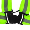 Green Adjustable Safety Tools DIY Visibility Reflective Vest Waistcoat For Cycling Running. 