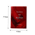 Book Design Flower Vase Modern Clear Acrylic Book Design Vase Stylish Transparent Flower Vase for Home Office Decor Nordic Style Aesthetic Leak-proof Book Vase. 