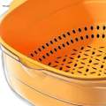 Kitchen Strainer Colander Bowl, Fruit Washing Bowl, Food Storage Basket Space Save Multipurpose. 