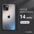Graphite black frosted glass Case iPhone 14 13 12 11 Pro Max  XR cases iPhone X Xs iPhone14 plus Cover ix 15promax plus. 