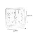 Small Square Crystal Alarm Clock Creative Cute  Alarm Clock Bedroom Bedside Office Electronic Clock. 