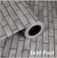 Waterproof 10 foot Brick Wallpaper PVC Self Adhesive Sofa Living Room Wall Sticker For Home Decor. 