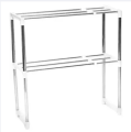 Extendable Multi-functional Telescopic Framework Microwave Kitchen Storage Organizer Rack. 