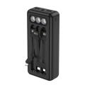 Sovo X19 30000 Mah Power Bank 22.5w Fast Charging 3 Built-in Cable's With Bigger Flashlight Dual Input Micro Type C power bank (Original). 