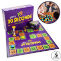 30 Seconds Board Game Junior Edition Quick Thinking and Fast Talking Junior 30 Seconds Fun Board Game for Kids Family Game and Best For Birthday Gift - Purple. 