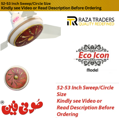 Sufi Fans SUFI Ceiling Fan - 2 Year Warranty - 52-53 Inch Circle/Sweep ...
