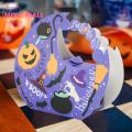 MIYA MALL Halloween Snack Box 10pcs Halloween Candy Box Moon Shape Pumpkin Black Cat Ghost Witch Skeleton Paper Chocolate Biscuit Treat Snack Goodies Cake Packa g Box Kit Party Supplies Spooky for Treats. 