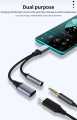 UGREEN SY-C02 2in1 DAC  adapter USB-C to USB-C / 3.5  mm mini jack - black. 
