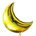 Baby Boy Shower Decoration Set With baby Boy Foil Balloons , Stars and Moon Foil Balloons and White Latex Balloons. 