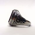 Vintage Natural Yemeni Aqeeq Stone Ring Stylish Pure Silver Stainless Steel Fashion ORIGINAL Stone Ring Ottoman Ring For Men Premium Quality. 