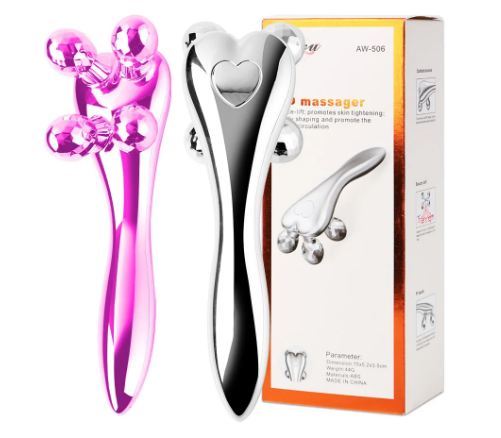 360 Rotate Thin Face lifting 4D Roller Massager  Full Body Shape Massage Facial Lifting Wrinkle Remover Relaxation Skin Care