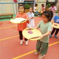 Kindergarten baby toy bouncy ball bouncing ring big ball children's sports pro-bullet sense training throwing ball. 