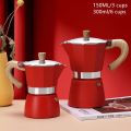 150ML/300ML Mocha Coffee Maker Pot Italian Hand Extraction Moka Coffee Pot Espresso Coffee Making Tool Cafeteria Latte Stovetop. 
