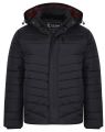 Kam Jeans Branded KV118 Lightweight Quilted Jacket Black Big & Tall. 