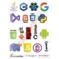 10 Pcs Programming Languages 9.0 New Logo Stickers Pack For Laptop, Desk Notebook Mobile covers DIY Stickers - JangoMango Store. 