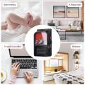 1000W Mini Portable Electric Heater Fan Air Warmer Fireplace Flame Heater Remote Control Handy Mini Heater Fan for Office Home With Remote Control. 
