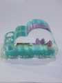 Liquid Wave Pen Pencille Holder Paper Weight Crystal Color Oil Liquid Pen Holder Cloud Shape. 