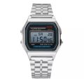 Steel Band Watch Retro LED Digital Sports Watch Electronic Wrist Band Clock For Men. 