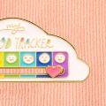 Daily Mood Brooch Emotional Mood Tracker Brooch Fun Cloud Shape Pin for 7 Days A Week Enamel Lapel Badge Brooch Pin. 
