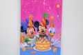 MICKEY MINNIE DONALD FAMILY TABLE COVER ( 108 CM X 180 CM ). 
