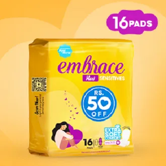 Embrace%20Sensitives%20Maxi%20Thick%20Sanitary%20Pads%20Extra%20Long%20Value%20Pack%2016%20Pads%20-%20Image%202