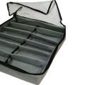 Under Bed Shoe Organizer Bag Hard Solid Fabric with Clear Plastic Zip Cover Store up to 12 Pairs of Shoes 1 Pcs. 